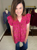 All You Need Top in Burgundy