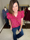 All You Need Top in Burgundy