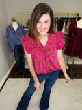 All You Need Top in Burgundy