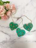 SALE! Green Leopard Heart Car Freshie