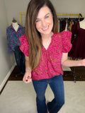 All You Need Top in Burgundy