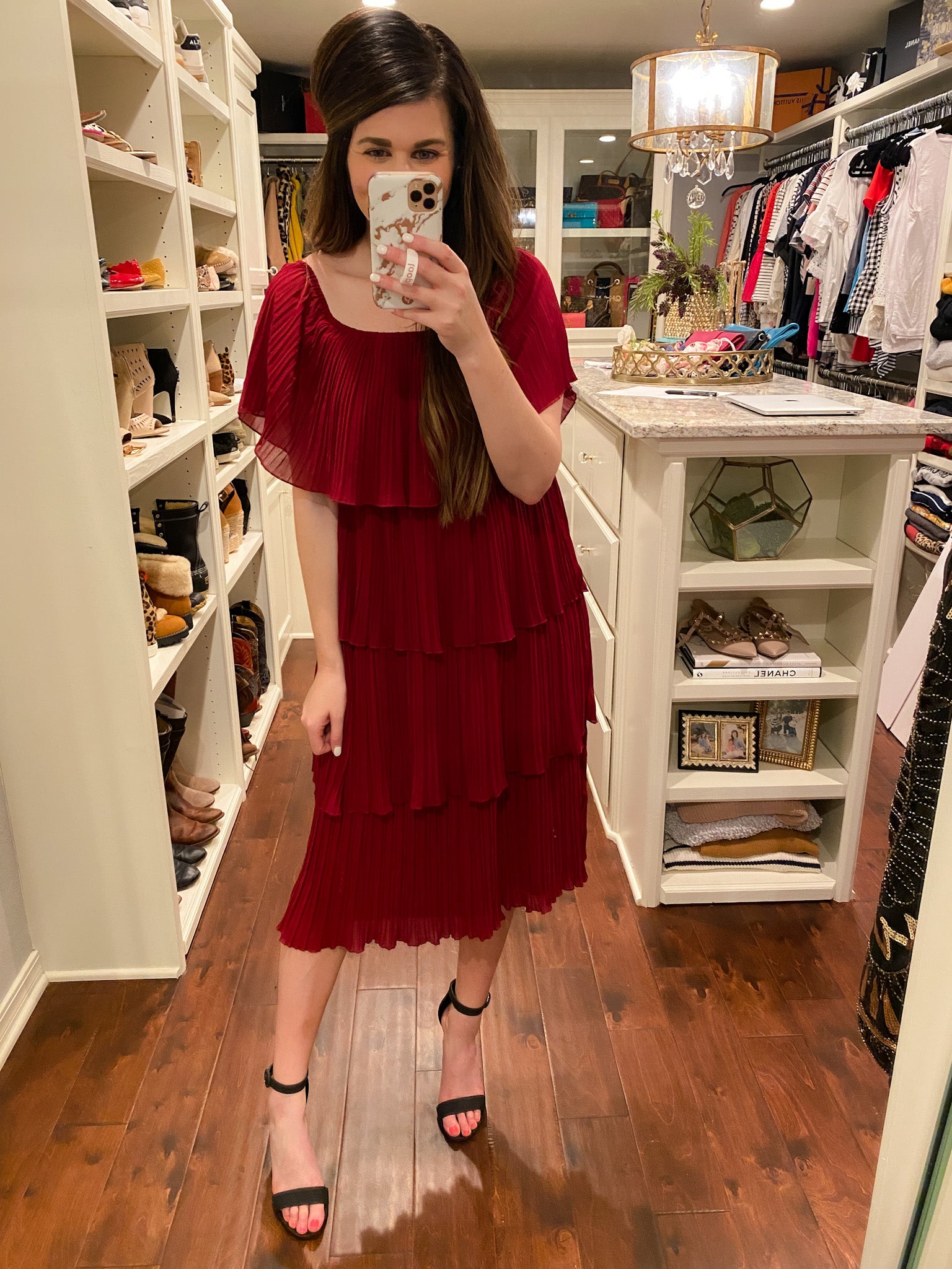 Pleats to Meet You Midi Dress