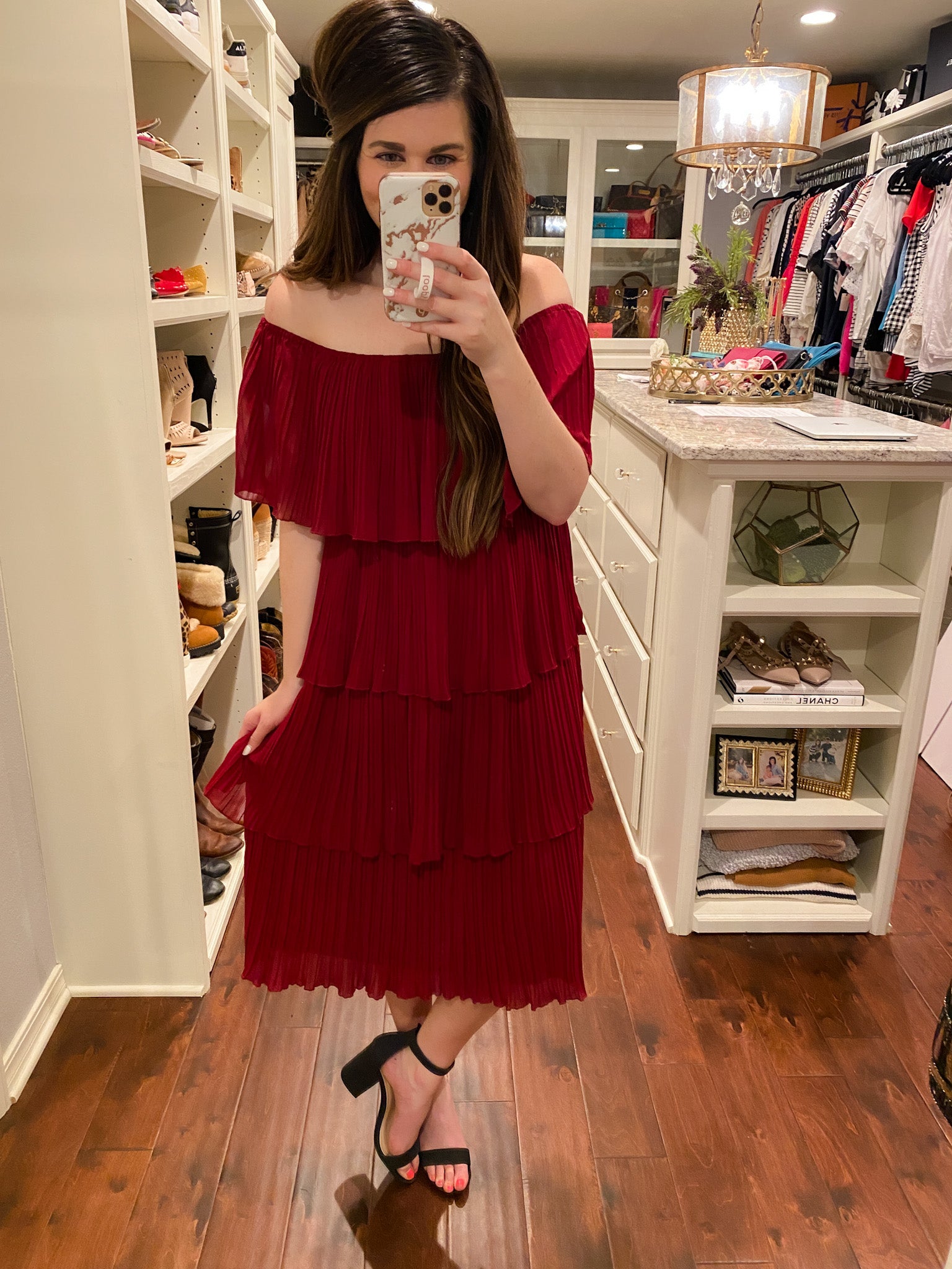 Pleats to Meet You Midi Dress