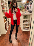 Peace and Joy Buffalo Plaid Tee