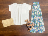 Here for Happiness Midi Skirt