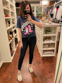 SALE! America Loves Cowboys Distressed Tee *Final Sale*
