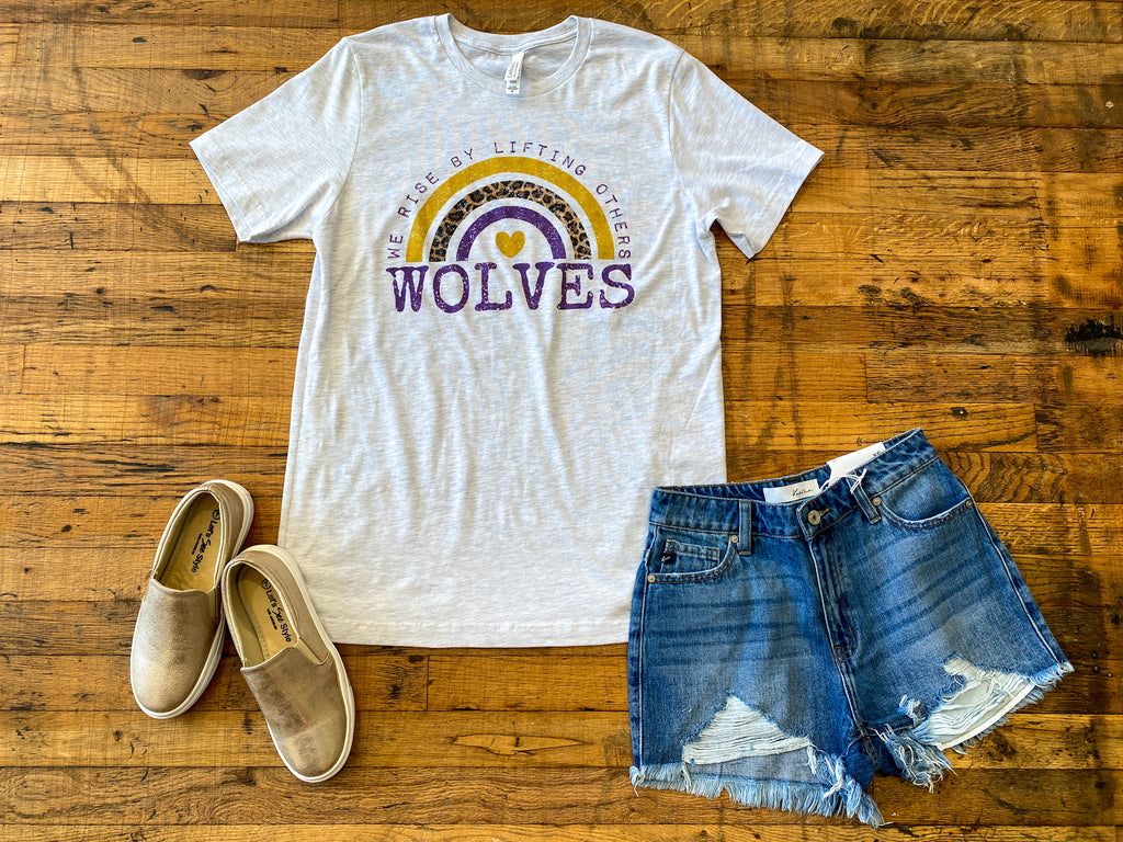 Wolves We Rise By Lifting Others Tee