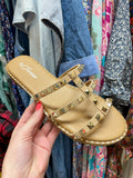 Ding Sandals in Taupe