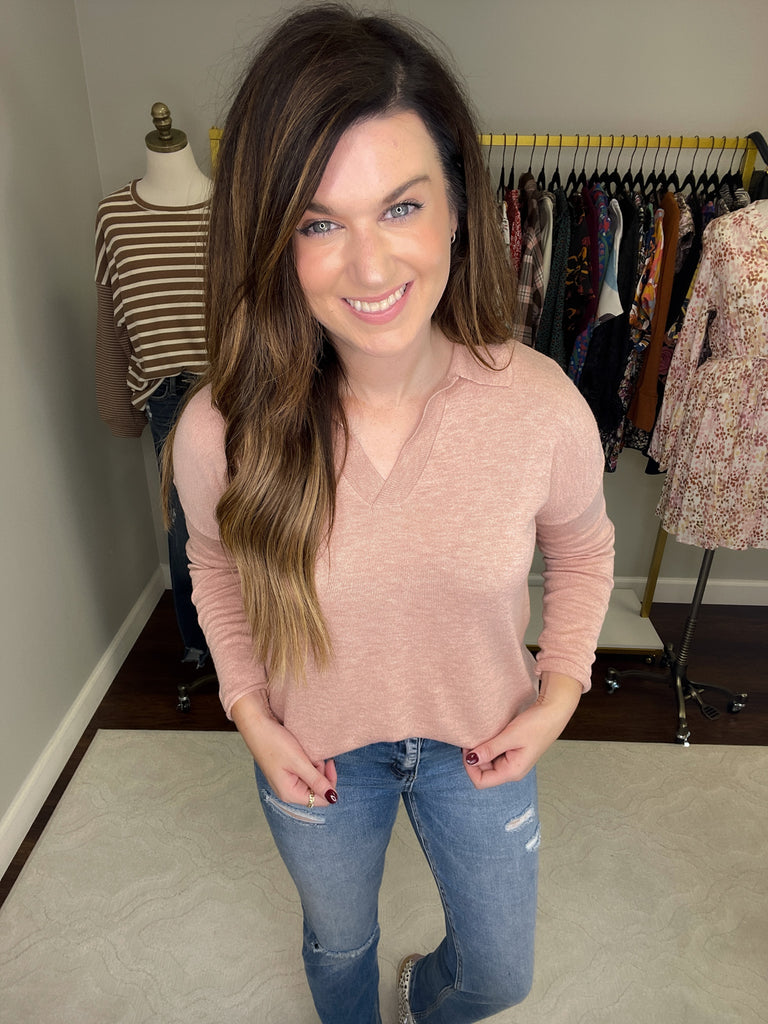 Miss Me Collared Sweater
