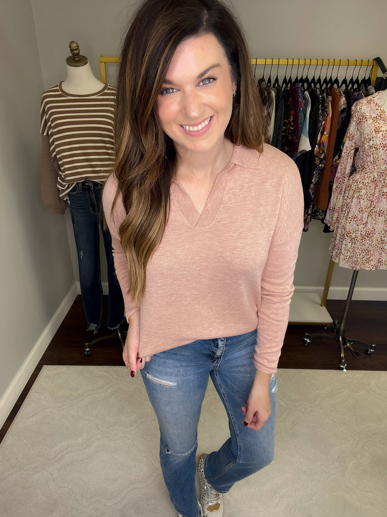 Miss Me Collared Sweater
