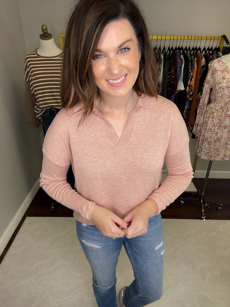 Miss Me Collared Sweater