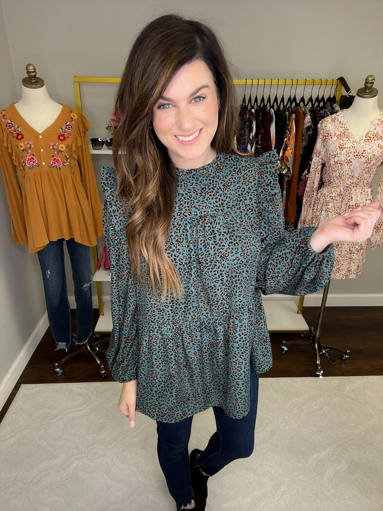 Put it All Together Top in Green