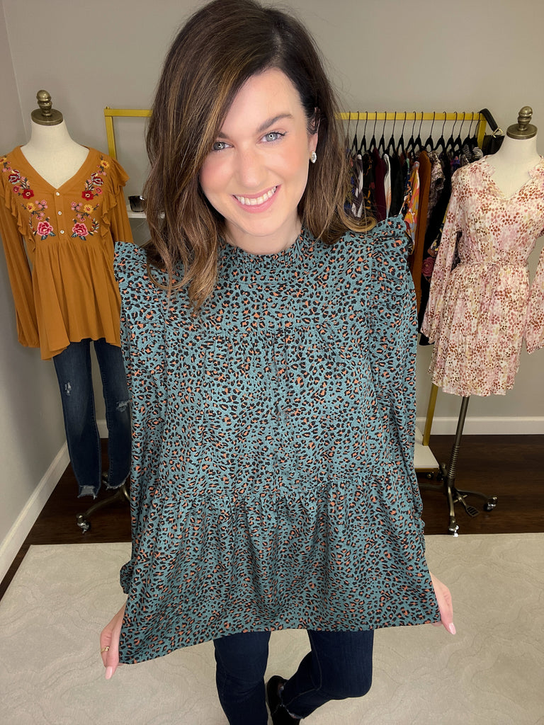 Put it All Together Top in Green