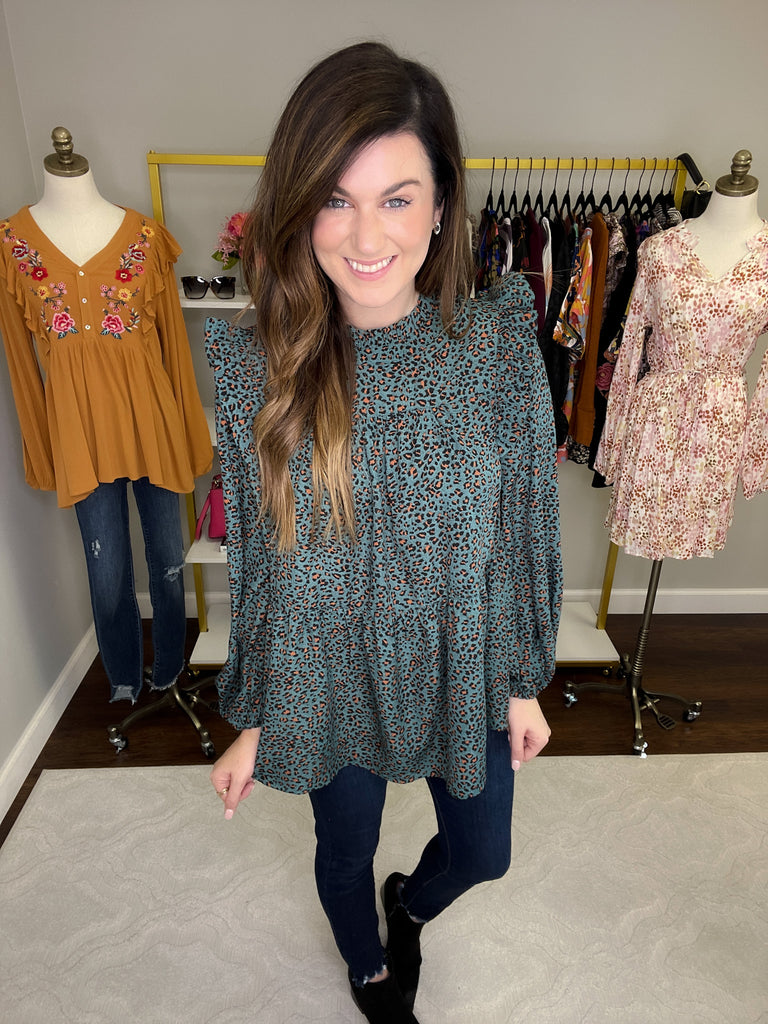 Put it All Together Top in Green