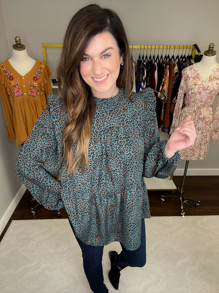 Put it All Together Top in Green