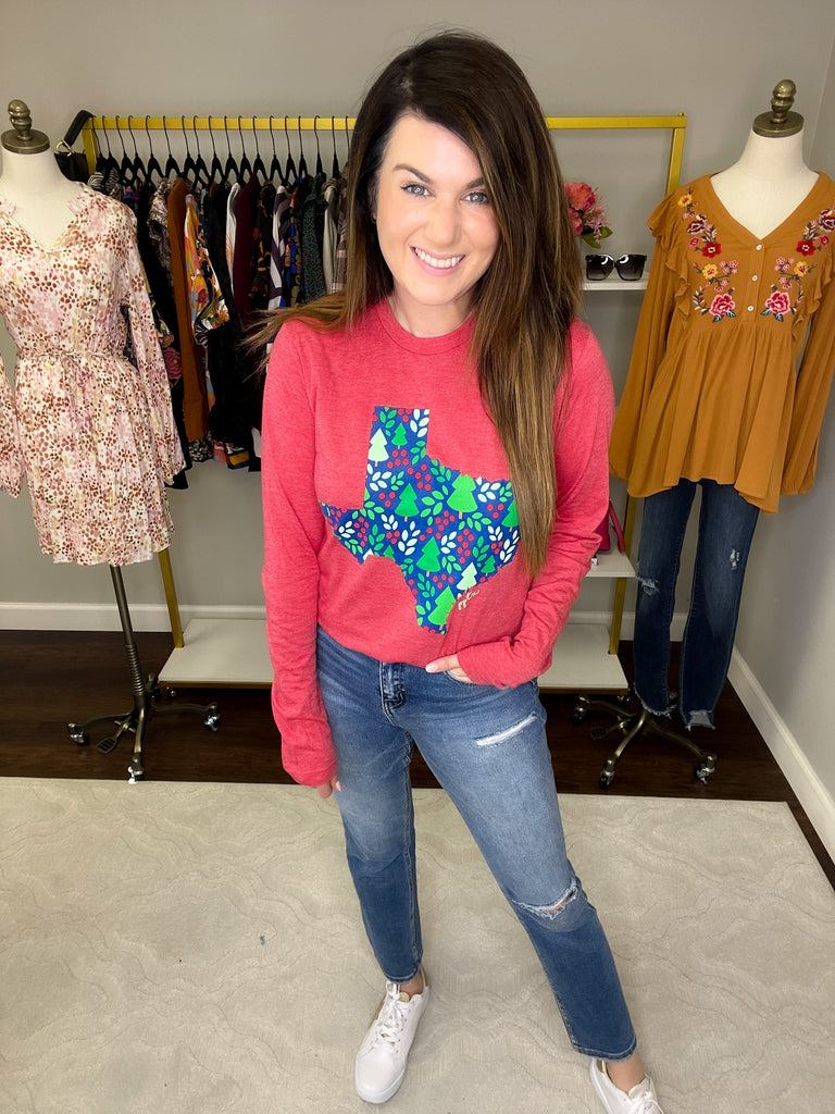 Lone Star Christmas Long Sleeve Tee