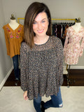 Take a Picture Floral Top in Black