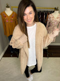 Bear Hug Jacket in Taupe