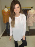 *BELLES & DOORBUSTER*  Mono B Meet Me at the Barre Top in White