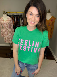 *BELLES & DOORBUSTER* Feelin' Festive Tee *Final Sale*