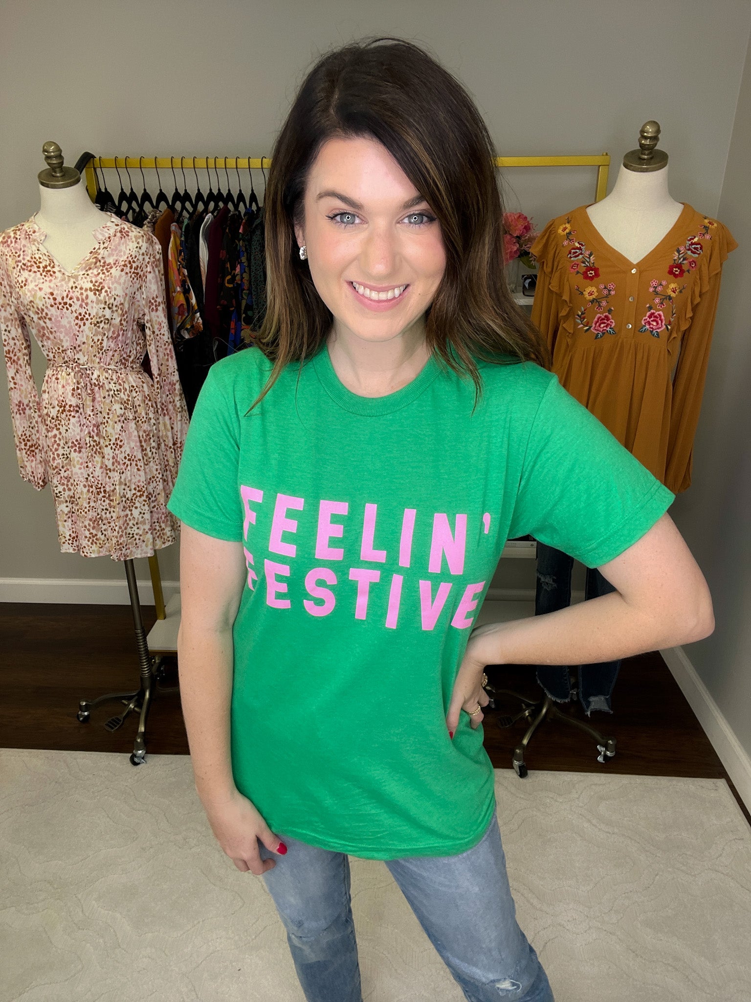 *BELLES & DOORBUSTER* Feelin' Festive Tee *Final Sale*