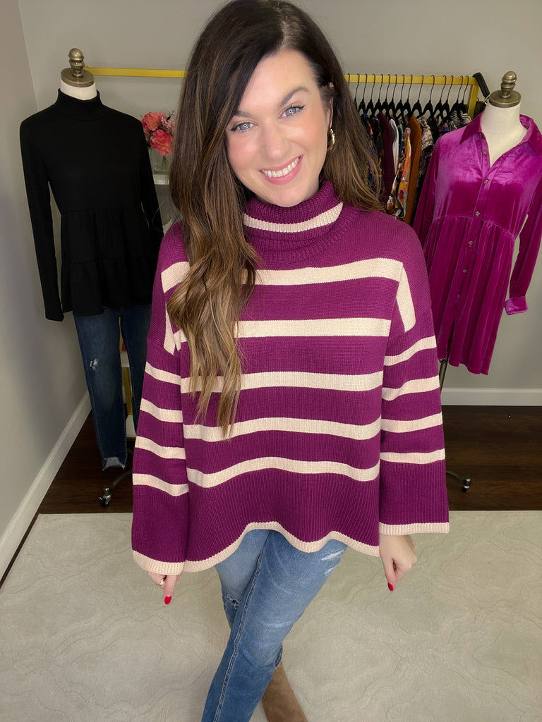 Mally Sweater in Plum