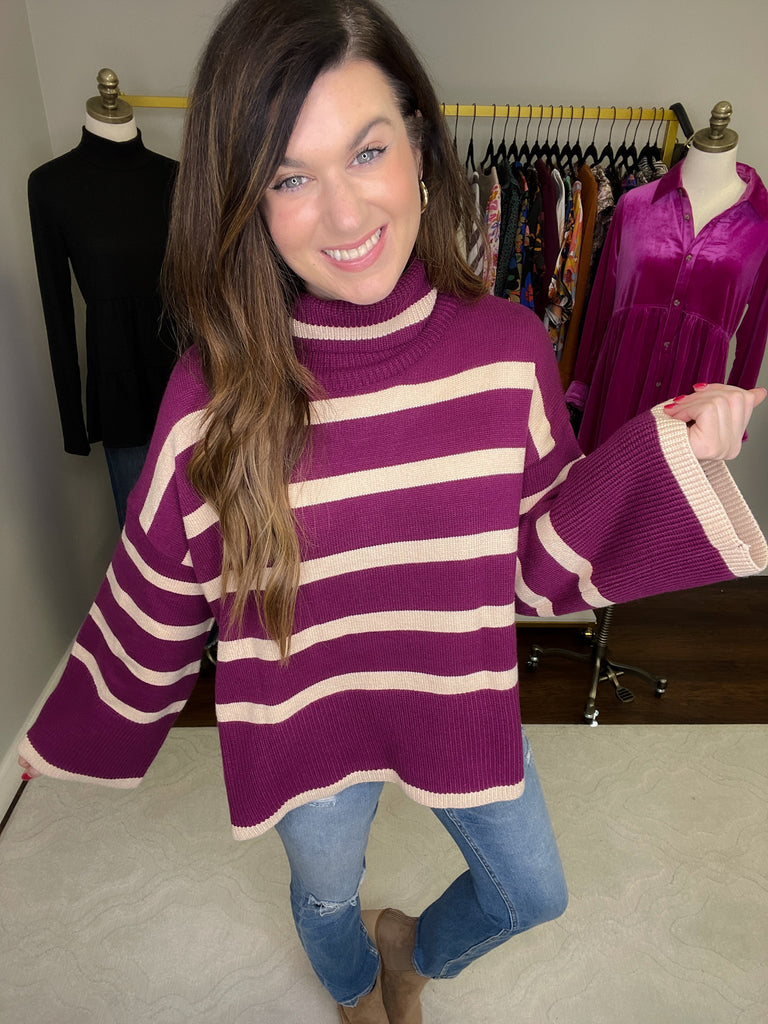 Mally Sweater in Plum