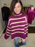 Mally Sweater in Plum