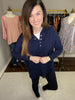 Looking Forward Hoodie in Navy