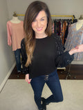 Sparkle in the Spotlight Top in Black