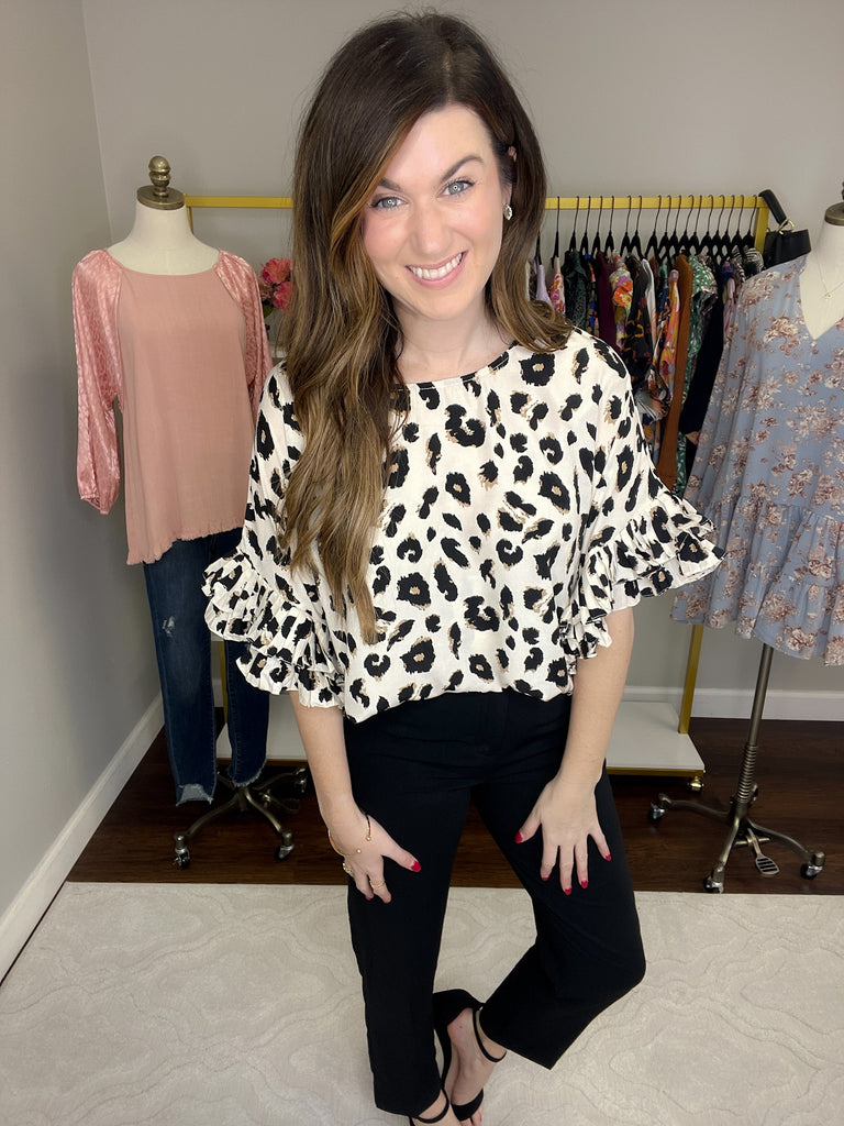Campbell Ruffle Sleeve Top