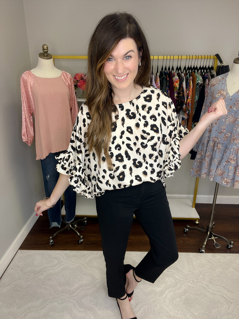 Campbell Ruffle Sleeve Top