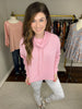 Mono B Do the Most Cowl Neck Top in Pink