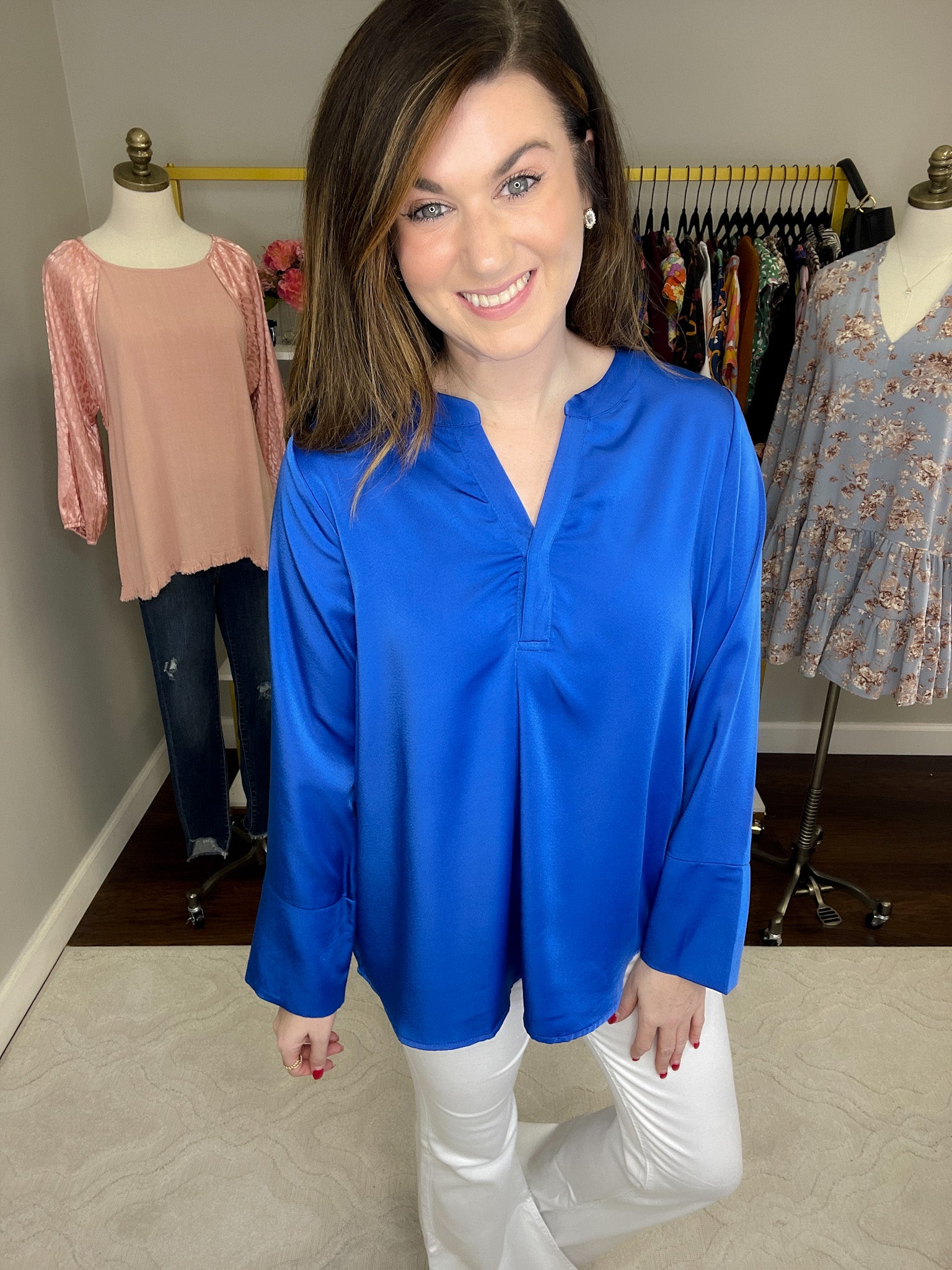 SALE! Leading the Way Top in Royal *Final Sale*
