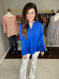 SALE! Leading the Way Top in Royal *Final Sale*