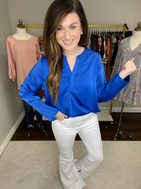 SALE! Leading the Way Top in Royal *Final Sale*