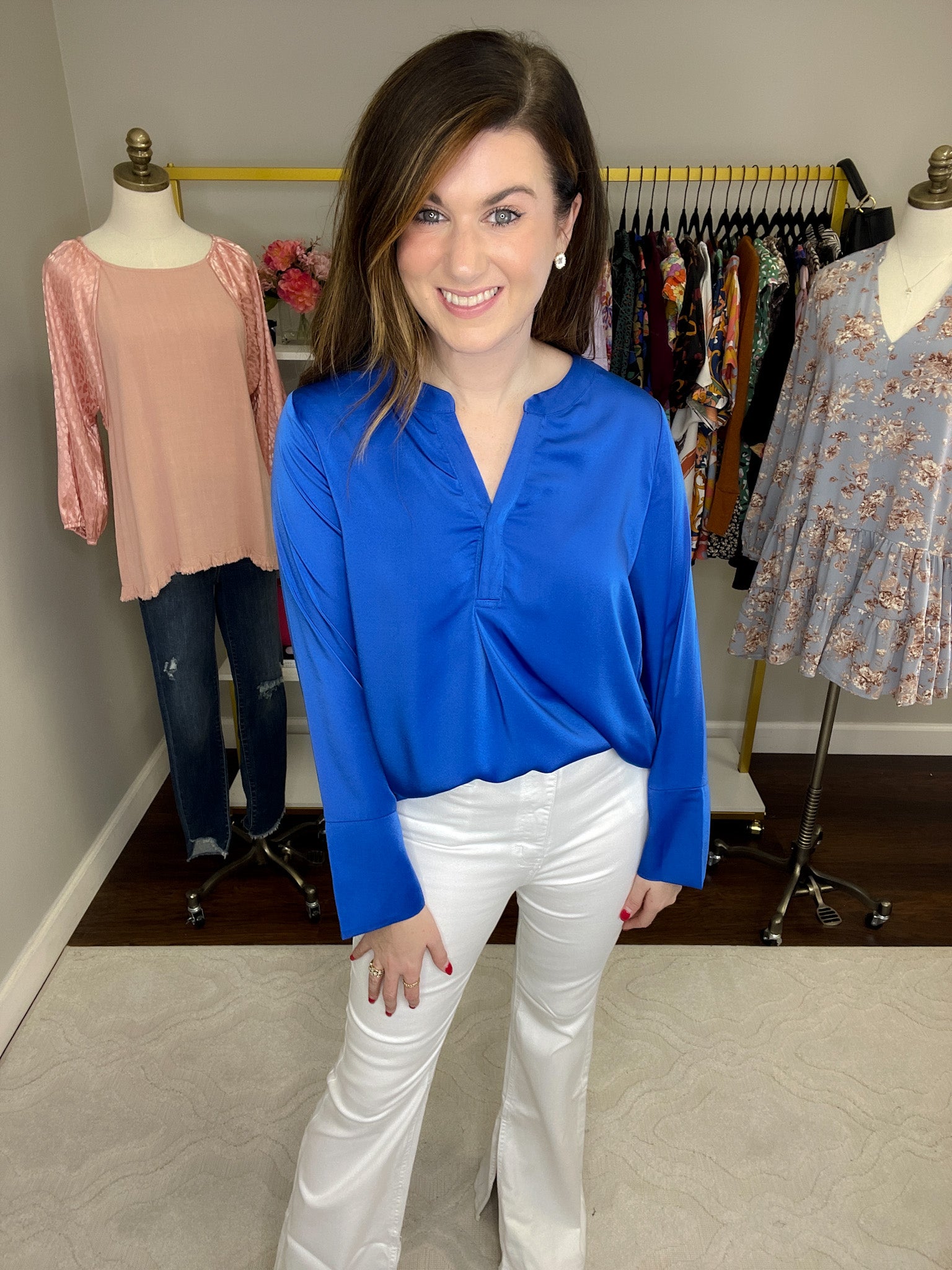SALE! Leading the Way Top in Royal *Final Sale*