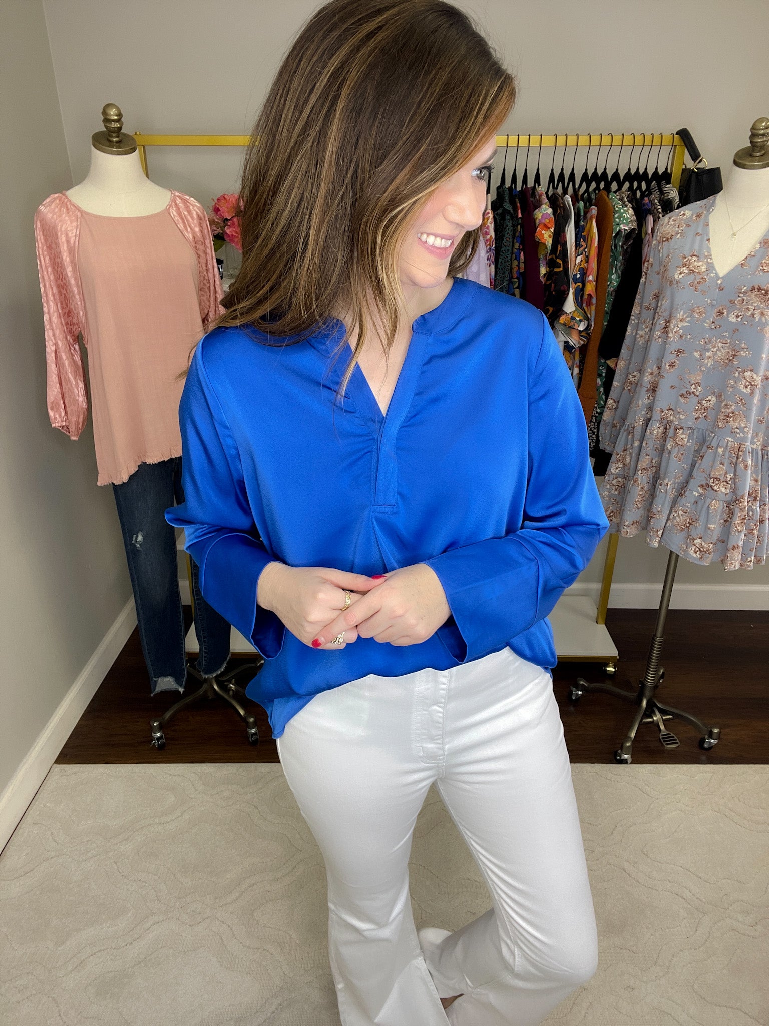 SALE! Leading the Way Top in Royal *Final Sale*