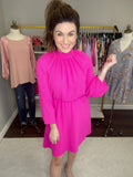 Sweeter with You Dress in Hot Pink