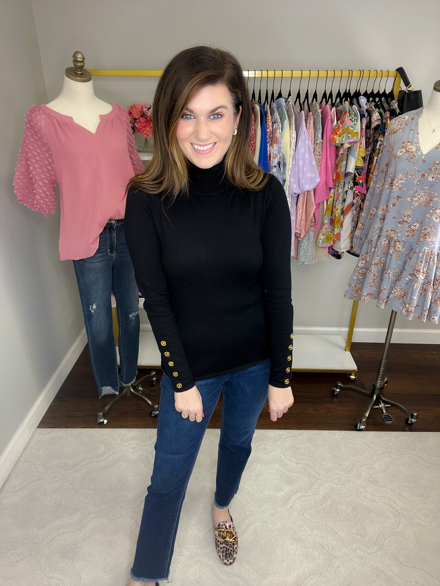 *BELLES & DOORBUSTER* Cute as a Button Sweater *Final Sale*