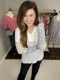 SALE! *BELLES & DOORBUSTER* Andi Color Block Top