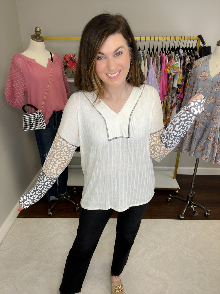 SALE! *BELLES & DOORBUSTER* Andi Color Block Top