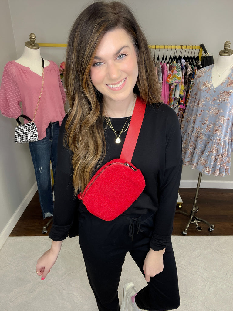 Sherpa Bum Bag in Red