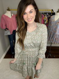 SALE! Just Met Dress in Sage *Final Sale*