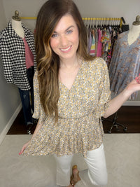 SALE! Honey Honey Floral Crossover Top *Final Sale*
