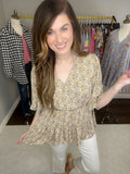 Honey Honey Floral Crossover Top