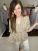 SALE! Honey Honey Floral Crossover Top