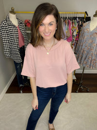 SALE! Lucas Ribbed Bodysuit in Pink and Lilac *Final Sale*