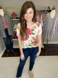 SALE! *BIRTHDAY DOORBUSTER* Julissa Floral Tee *Final Sale*