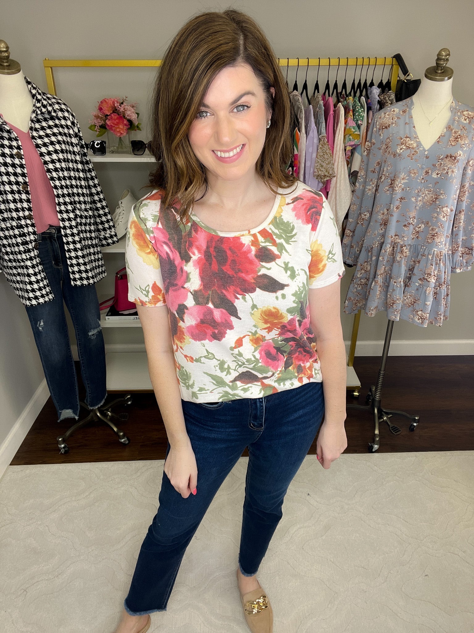 SALE! *BIRTHDAY DOORBUSTER* Julissa Floral Tee *Final Sale*